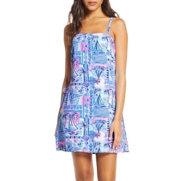 Lilly Pulitzer Pants - Lilly Pulitzer Sahar Romper Size 6 Yeah Buoy